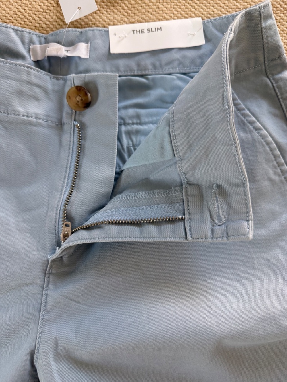 LOFT Women’s Size 4 Light Blue Chino Pants The Slim Fit NWT - Picture 7 of 8